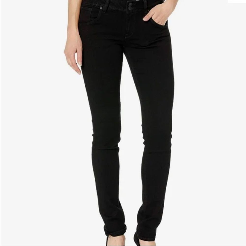 Hudson Jeans Colin Flap Black Skinny Jeans size 25
